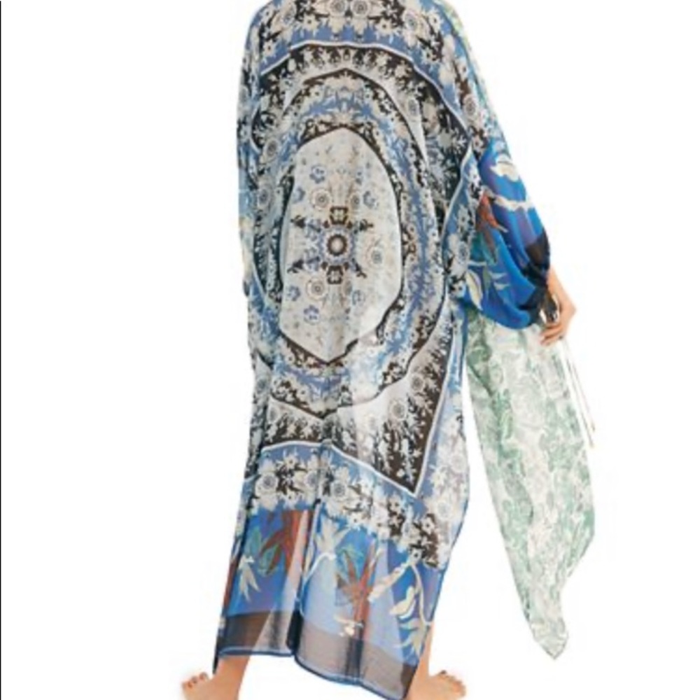 Free People Keeping Up with the Kimono Blue Multi - Picture 3 of 10